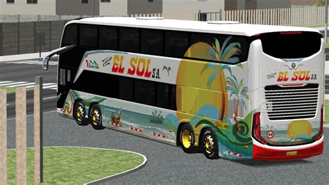 World Bus Driving Simulador Marcopolo G Skins El Sol S A