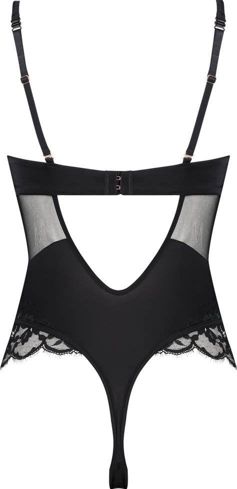 Hunkemöller Dames Lingerie Body Genevieve Zwart maat C bol