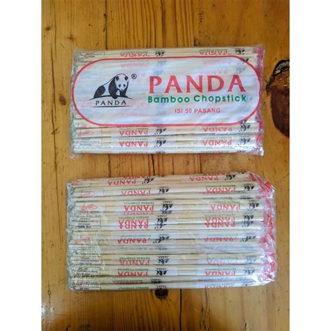 Jual Sumpit Bambu Panda Koki Tusuk Gigi Perpack 50 Pcs Sumpit Panda