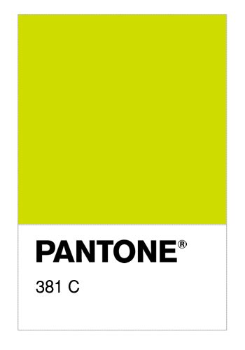 Colore Pantone® 381 C Numerosamenteit