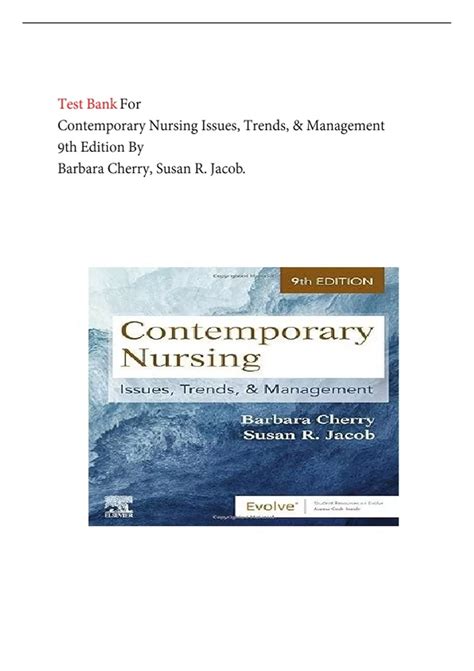 test bank contemporary nursing  edition  issues trends