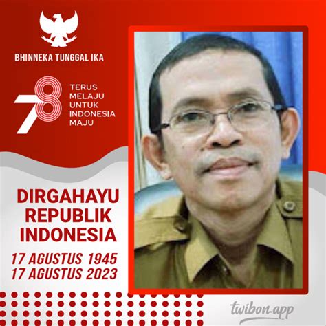 Kepala BKPSDM Kota Bima Beserta Jajaran Mengucapkan HUT RI Ke 78 Tahun