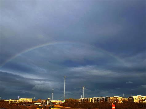 Rainbow after the tornado Warning. : r/Columbus