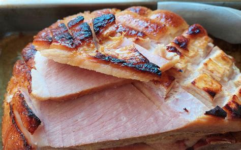 Convection Oven Baked Ham With Honey Mustard Glaze