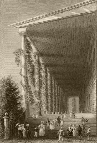 The Colonnade Of Congress Hall Saratoga Springs New York Wh