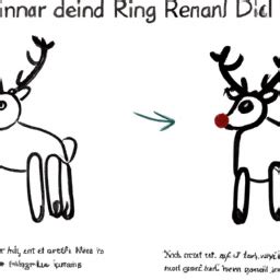 How To Draw A Cartoon-Reindeer - A Step By Step Drawing Guide – Custom Paint By Numbers