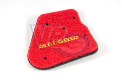 MALOSSI DOUBLE RED SPONGE AIR FILTER ELEMENT For O E FILTER BOX VE UK