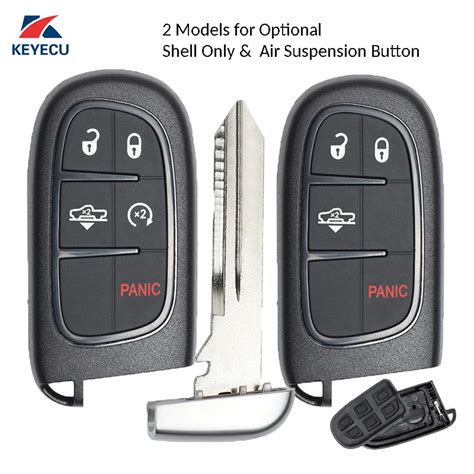 Keyecu Replacement Remote Key Shell Case Fob Pad Cover For Jeep