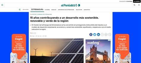 A Os Del Cl Ster De La Energ A En El Peri Dico De Extremadura