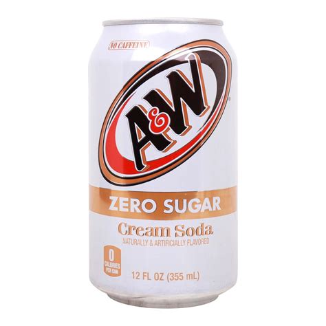 Aandw Zero Sugar Cream Soda 355 Ml Online At Best Price Mixer Drinks