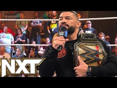 Roman Reigns Paul Heyman Regresa A Nxt Wwe Nxt De Octubre