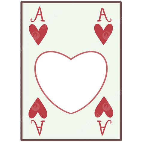 Hand Drawn Ace Of Hearts Card Frame, Hand Drawn Cards, Ace Card, Ace ...