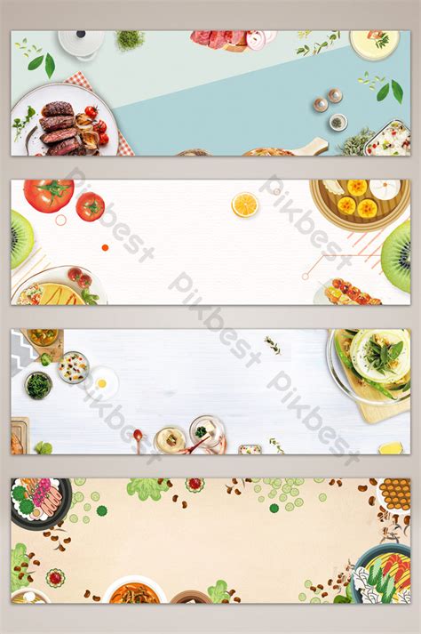 Food poster banner background | Backgrounds template PSD Free Download ...