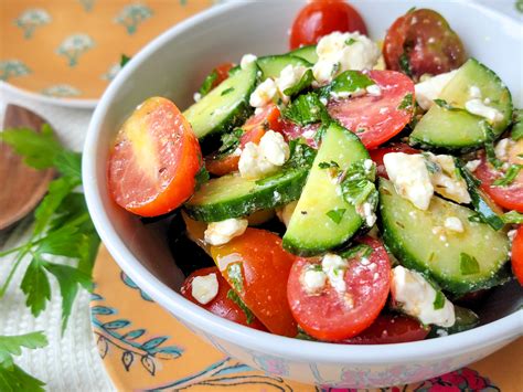 Cucumber Tomato Feta Salad