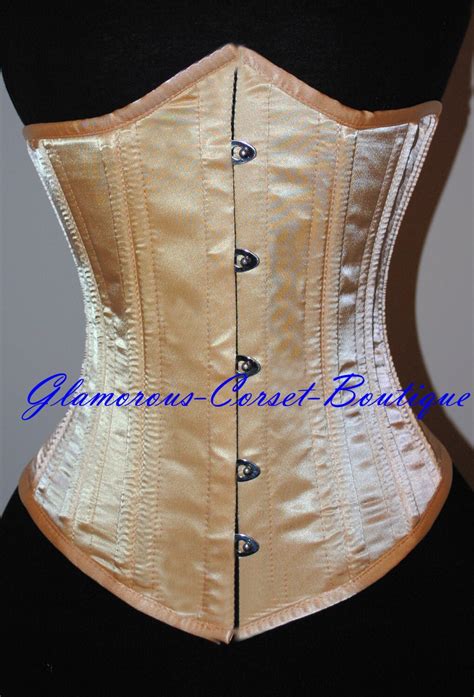 Waist Training Underbust Corset 26 Steel Bones Cincher Double