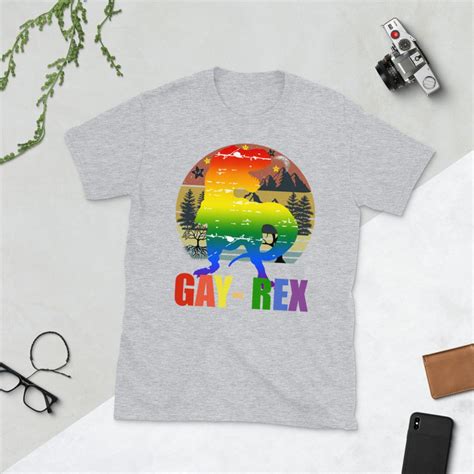 Gay Rex Pride Dinosaur Rainbow Lgbtqia Equality T Shirt Gay T Etsy
