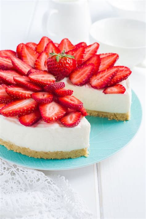 Cheesecake Aux Fraises Et Citron Vert Sans Cuisson Artofit