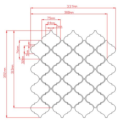 Carrara Bianco Polished Arabesque Marble Mosaic Tile