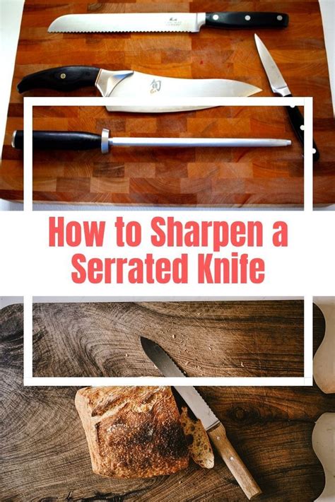 How To Sharpen A Serrated Knife Sharpen Serrated Knife Knife Knife