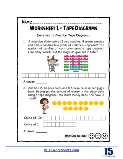 Tape Diagrams Worksheets 15 Worksheets Library