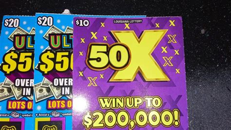 50 Dollar Session 🤑💥louisiana🤑💥 Scratch Off Ticket S Youtube