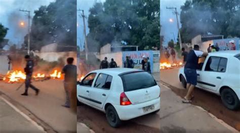 Moradores Queimam Pneus E Fecham Avenida Em Protesto Por Asfalto Em