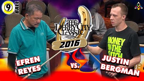 Derby City Classic Ball Efren Reyes Vs Justin Bergman Video