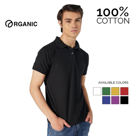 Organic Cotton Polo Shirt Basic Essential Collection short sleeve polo ...