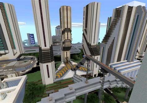 Future City Creation MCPE Maps Minecrafts Us