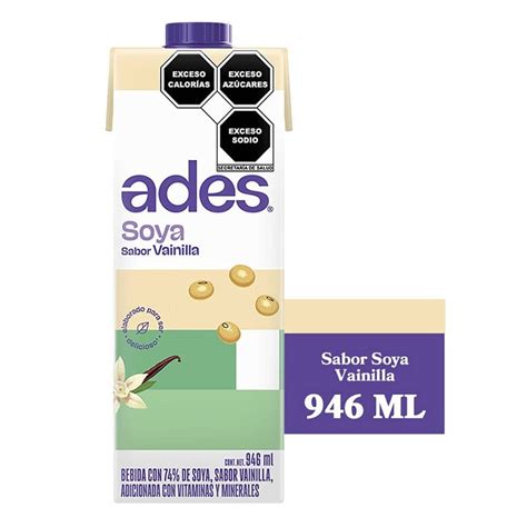 Alimento líquido Ades de soya sabor vainilla 946 ml Walmart