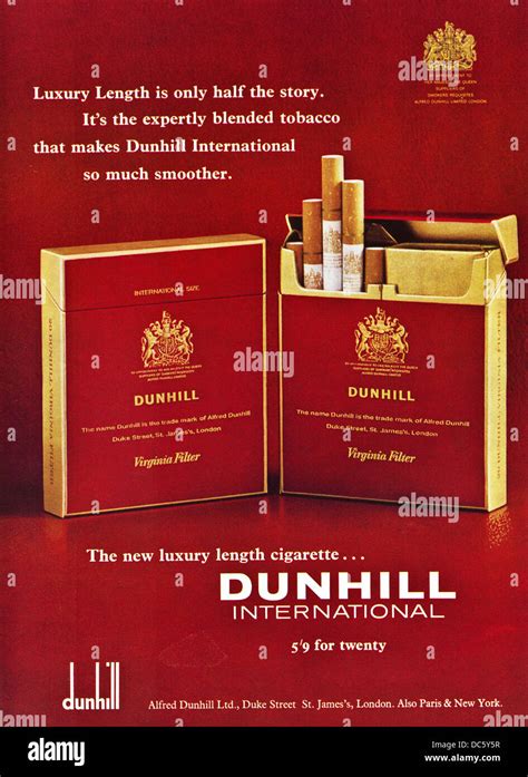 Dunhill Menthol Cigarettes