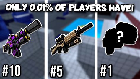 Top 20 RAREST WEAPONS In PIXEL GUN 3D Only 0 01 Of Players Have Them