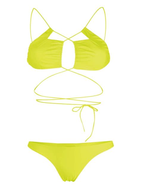 Amazu N Jadia Thong Cut Out Bikini Set Farfetch