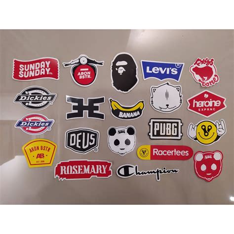 Jual Stiker Brand Distro Bisa Pilih Graftac Hypebeast Localbrand