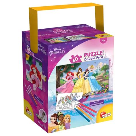 Lisciani Disney Puzzle In A Tub Mini 60Pcs Princess Play Box