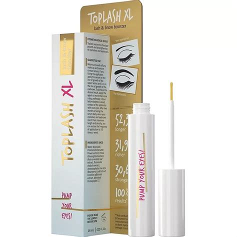 TOPLASH Сыворотка для роста ресниц XL Lash And Brow Booster - купить с ...