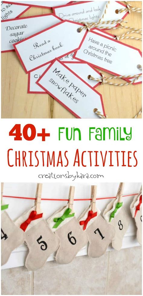 Christmas activities for advent calendar