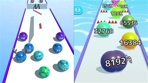 BALL MERGE 2048 Vs BALL RUN INFINITY All Levels Gameplay Walkthrough