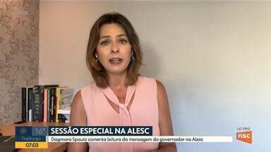 Bom Dia Santa Catarina Dagmara Spautz Comenta Leitura Da Mensagem Do