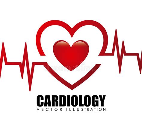 Plantilla De Icono O Logotipo De Cardiología Ilustración Del Vector