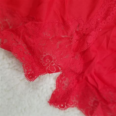 Vintage Lorraine Lingerie Half Slip In Red Size Sma Gem