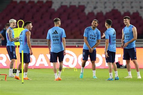 Melihat Dari Dekat Pemain Timnas Argentina Saat Melakukan Sesi Latihan