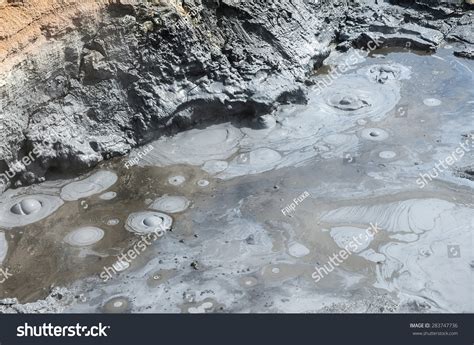 Hot Boiling Mud Fumarole Bubbling Exploding Stock Photo 283747736