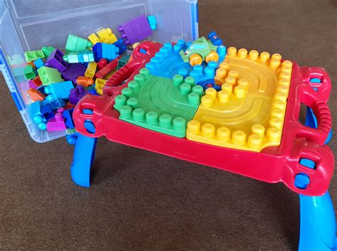 Mega Bloks and table