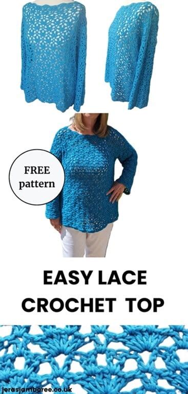 Lottie Crochet Sweater Free Pattern Jera S Jamboree