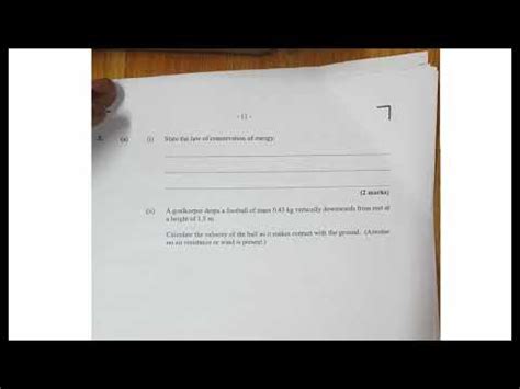 CSEC Physics January 2019 Past Paper With Answers Question 3