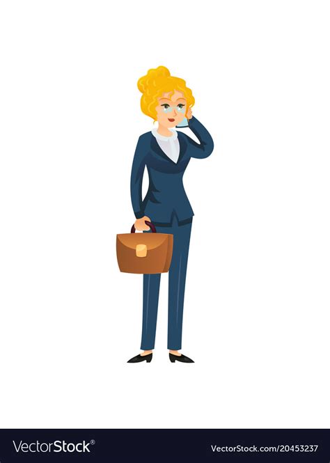 Successful female entrepreneur character Vector Image