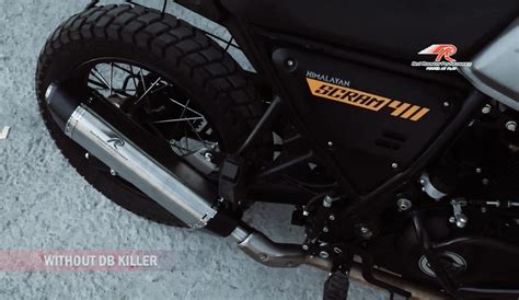 Royal Enfield Himalayan Scram 411 Red Rooster Performance Vertex Exhau