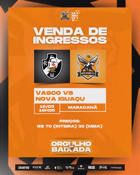 Nova Iguaçu x Vasco começam as vendas de ingressos para público geral