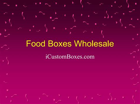 Custom Printed Food Packaging wholesale by Custom Food Boxes - Issuu